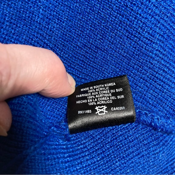 Chicago Cubs New Era MLB Beanie Knit Hat Cap Unisex One Size Cubbies Blue Red - Picture 10 of 14